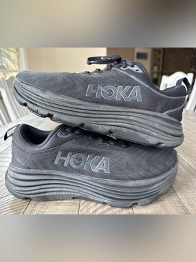 Hoka - HOKA One One Gaviota 5 Black Running Shoe Men’s Size 10 2E (Wide)
